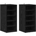 Armoire a chaussures en finition chene noir 32 x 35 x 70 cm