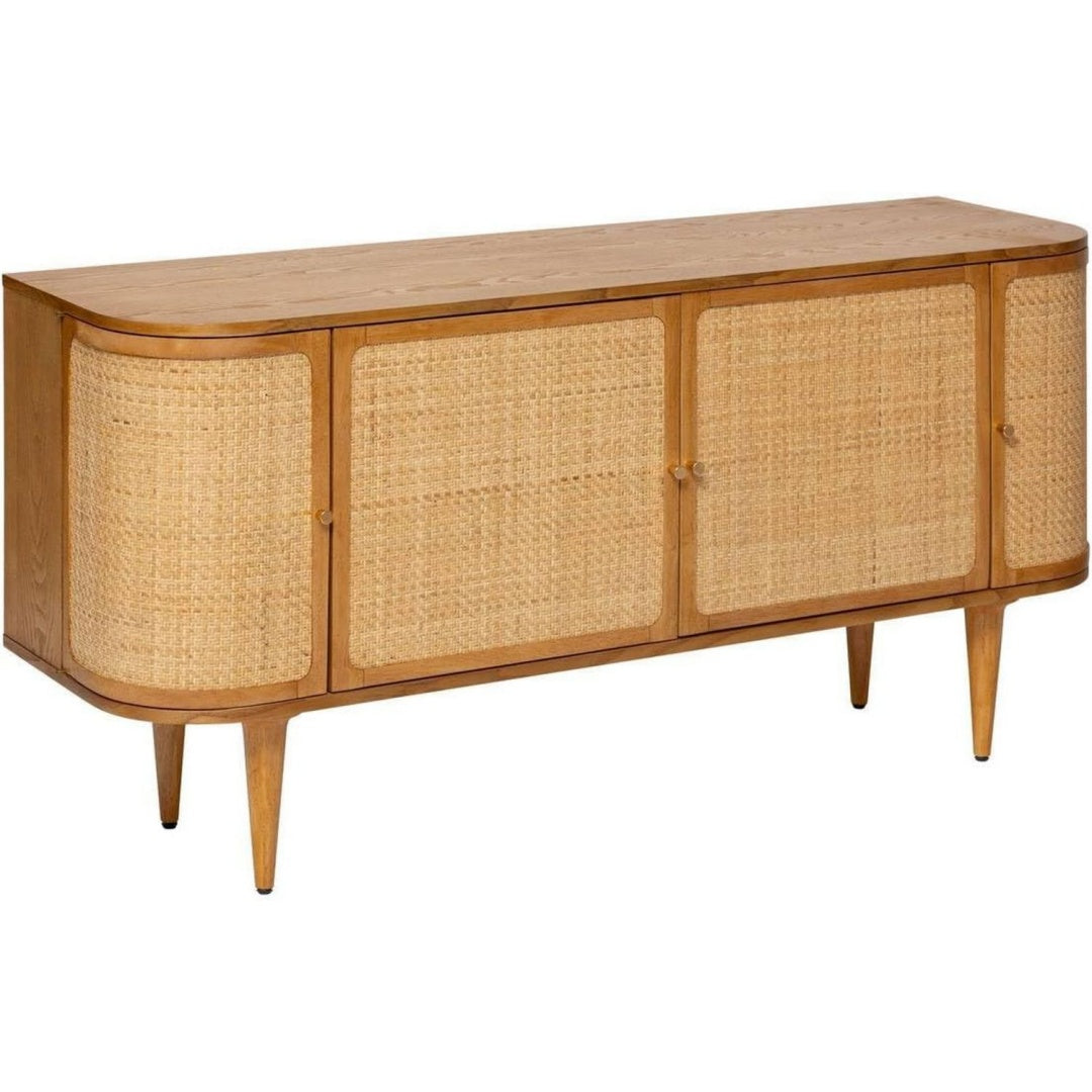Buffet robuste structure metallique marron