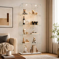 Armoire contemporaine structure metallique 2 portes beige