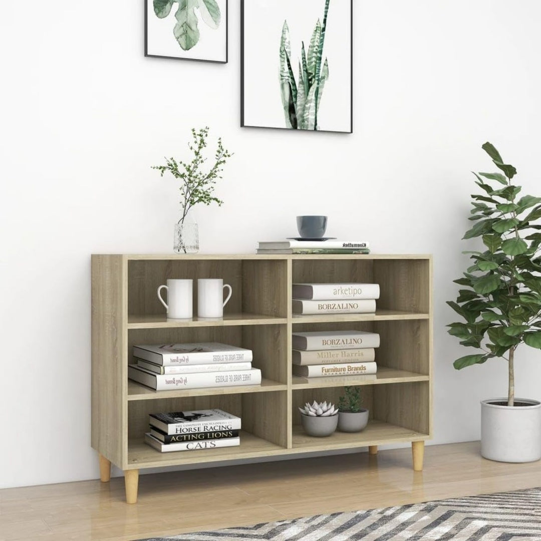 Buffet industriel en bois massif et chene