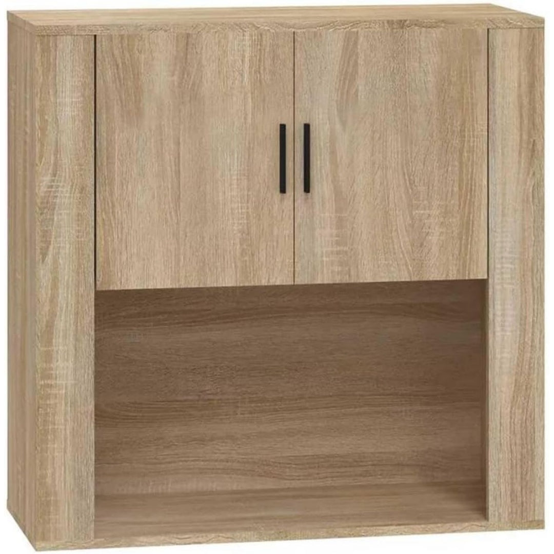 Meuble suspendu marron 80 cm, de rangement compact