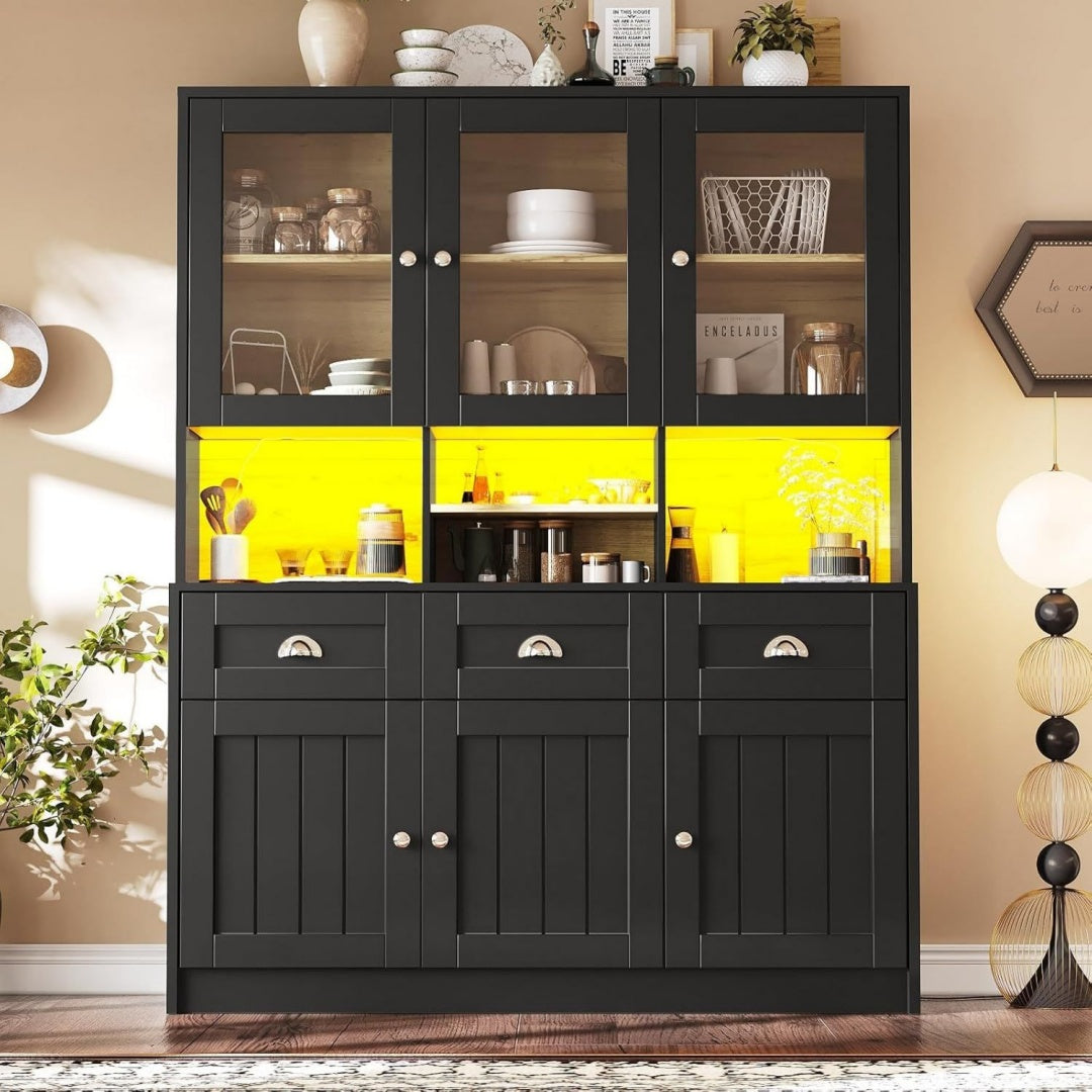 Marron armoire allure contemporaine, 30 x 140 x 175 cm