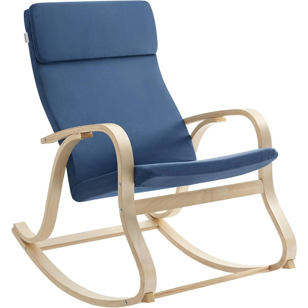 Rocking-chair esprit contemporaine bleu