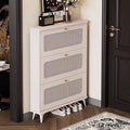 Spacieuse armoire a chaussures en MDF et metal