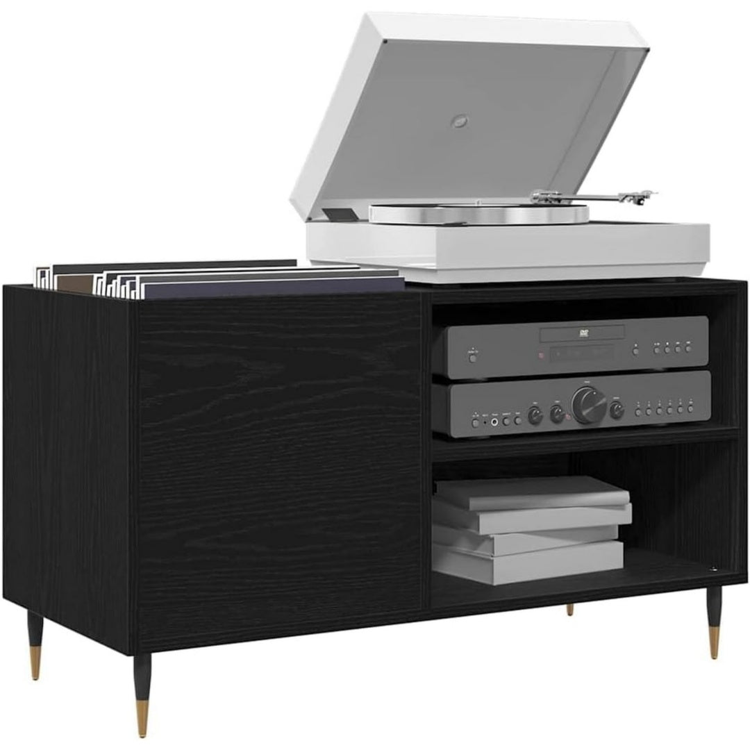 Meuble de rangement pour le salon gris fonce contemporain