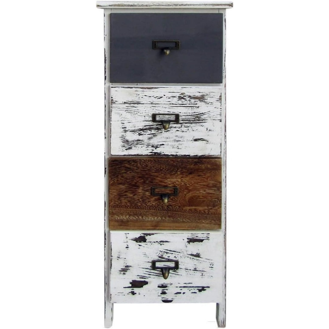 Superbe commode gris en acier 74 x 28 x 28 cm