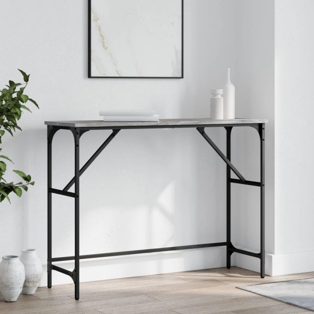 Console elegant gris clair securite renforcee
