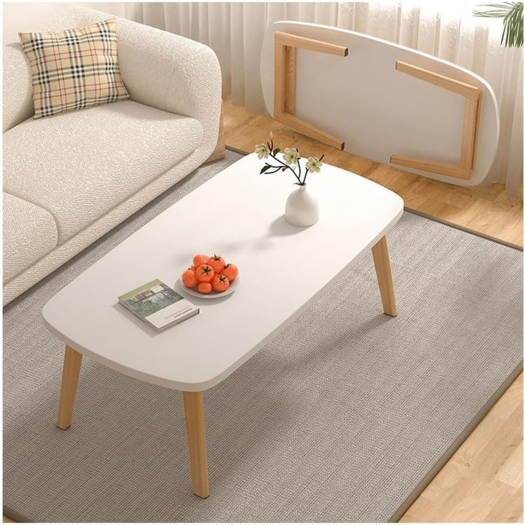 Table basse de rangement marron